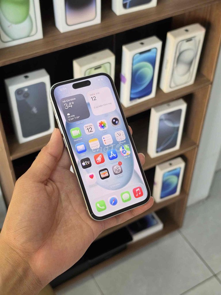 Apple iPhone 15 128GB Trắng 98%. Mua bán Điện thoại tại Huyện Lấp Vò Đồng Tháp được đăng bởi thanh thanh hình 1