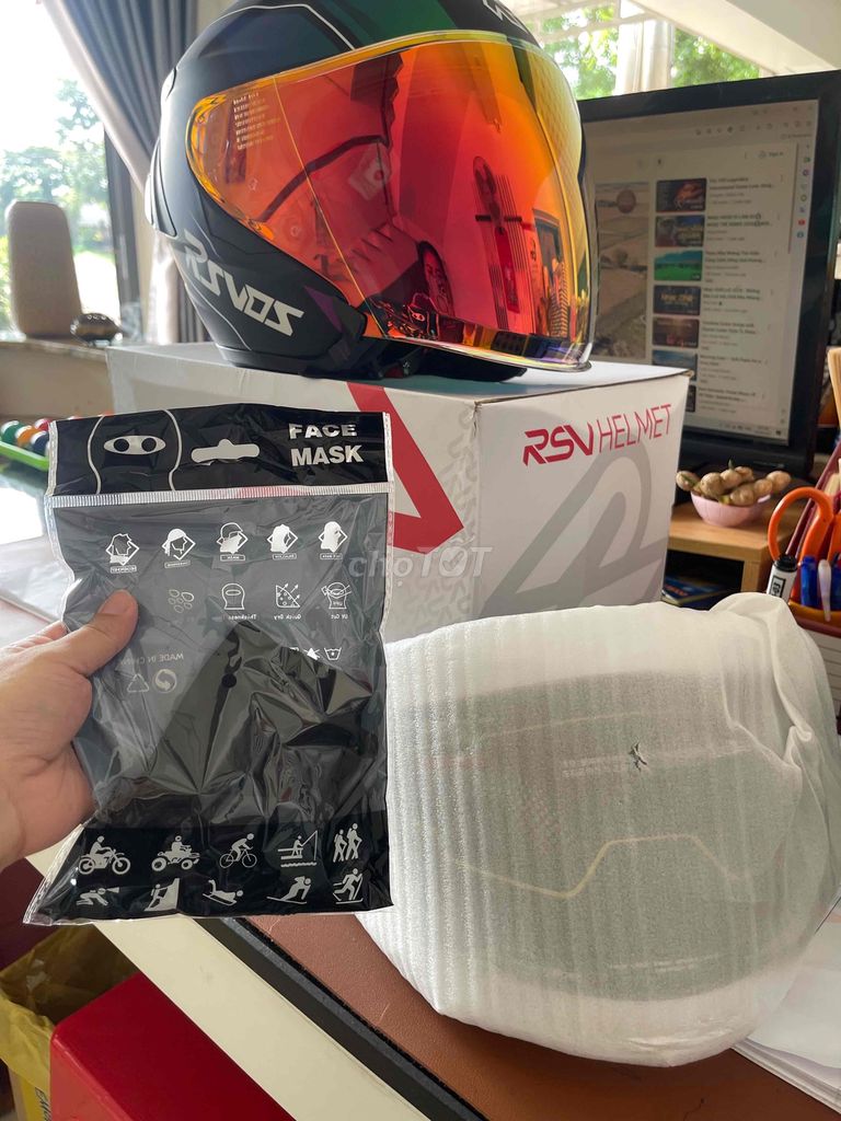 Mũ Bảo Hiểm 3/4 2 Kính RSV RO5 Helmet- mới 100%. Mua bán Phụ tùng xe tại Thành phố Đồng Xoài Bình Phước được đăng bởi Huyền Hoàng hình 3