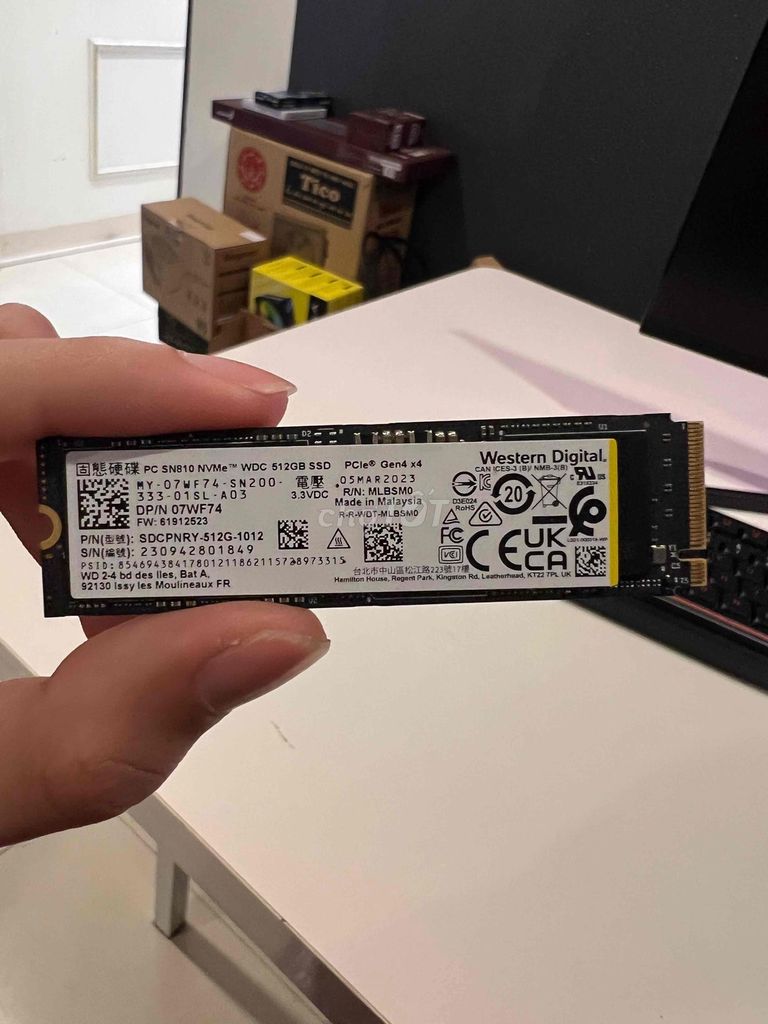 Ổ cứng SSD Western Digital SN810 NVMe 512GB Gen4. Mua bán Linh kiện (RAM, Card...) tại Quận Hai Bà Trưng Hà Nội được đăng bởi Le Thi Đao hình 1