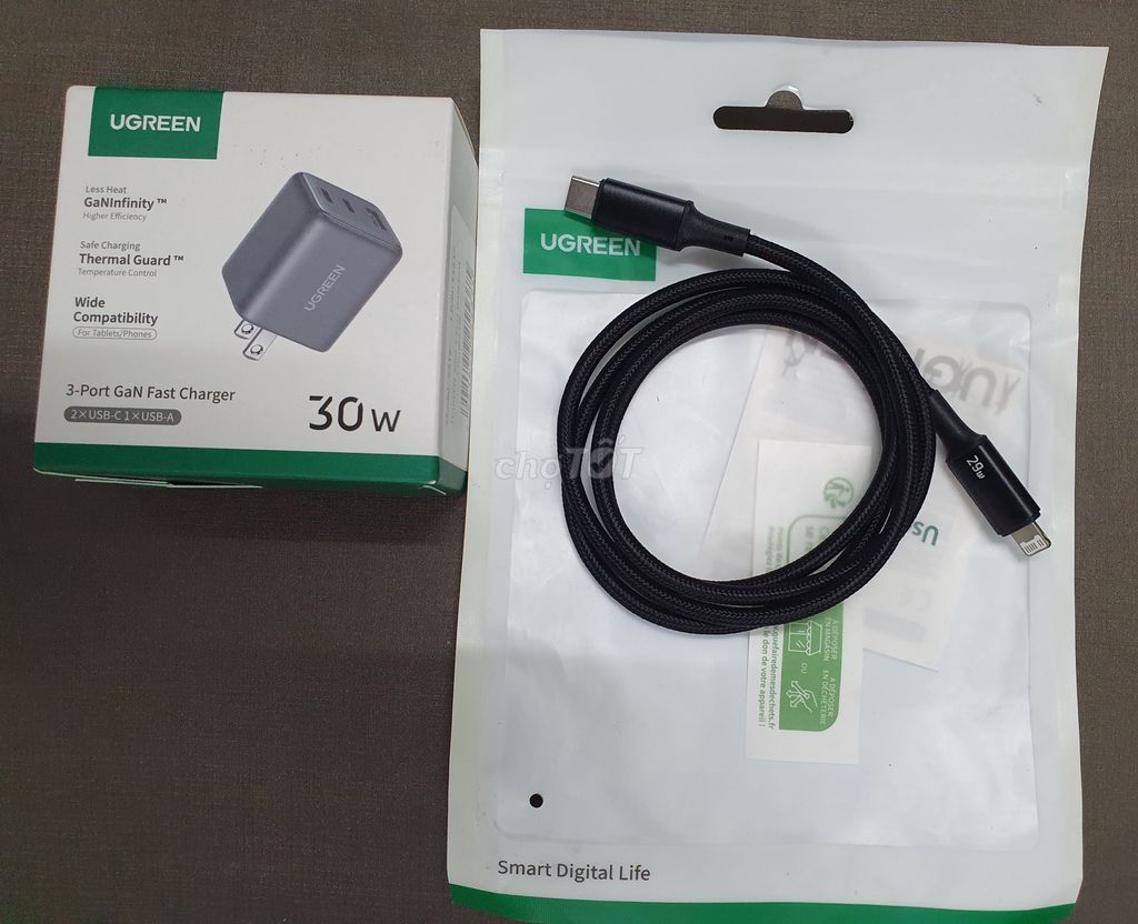 Sạc nhanh Ugreen 30W Iphone (bh 12 tháng). Mua bán Phụ kiện (Màn hình, Chuột...) tại Thành phố Thủ Đức Tp Hồ Chí Minh được đăng bởi Ugreen Lê Long hình 1