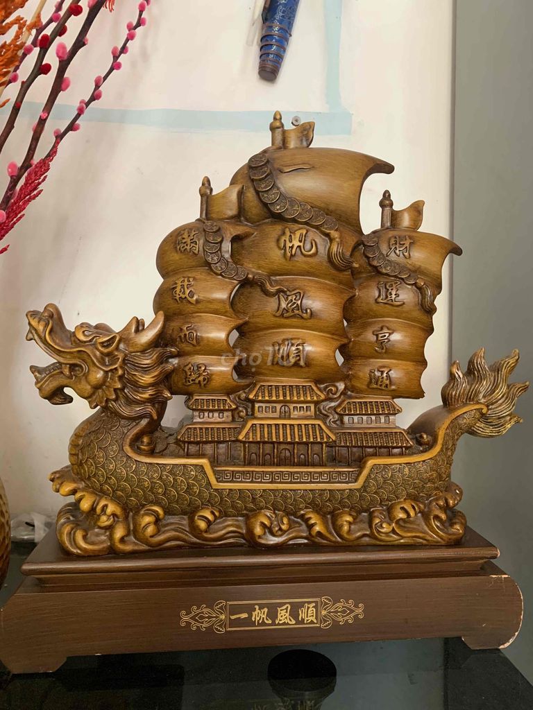 Thuyền buồm phong thủy Gỗ Nâu Trang trí. Mua bán Cây cảnh, đồ trang trí tại Quận 5 Tp Hồ Chí Minh được đăng bởi Nguyễn phi hùng hình 1