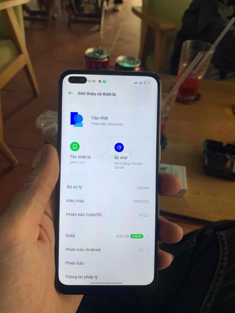 Oppo A93 128GB Xanh thanh lý. Mua bán Điện thoại tại Quận Tân Bình Tp Hồ Chí Minh được đăng bởi Thanh Tuấn hình 1