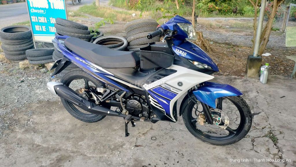 Yamaha Exciter 135 Xanh trắng. Mua bán Xe máy tại Huyện Thạnh Hóa Long An được đăng bởi tính  hình 3