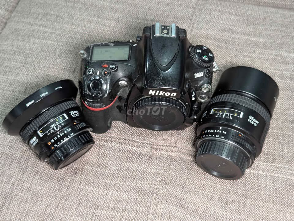 Nikon D800 - Nikon 85f1.8 - Nikon 20f2.8. Mua bán Máy ảnh, Máy quay tại Thành phố Nha Trang Khánh Hòa được đăng bởi Hoàng XT30 hình 1