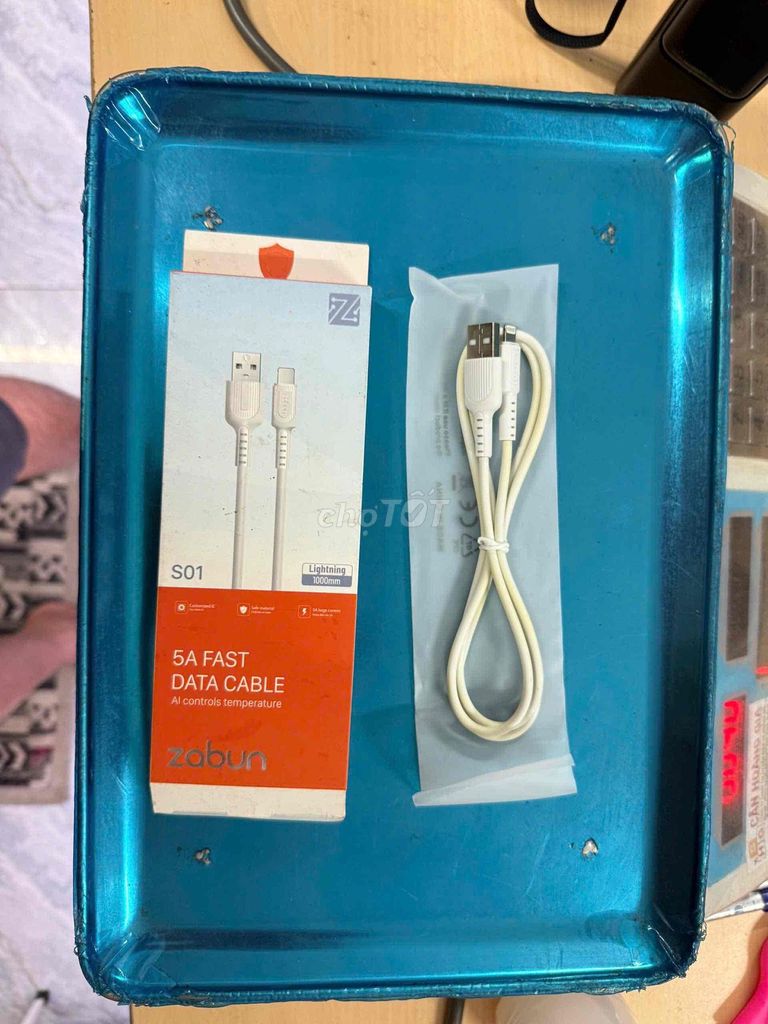 Cáp sạc Zabun S01 Lightning Trắng. Mua bán Phụ kiện (Màn hình, Chuột...) tại Huyện Đức Hòa Long An được đăng bởi Nguyễn Bảo Thủ hình 1