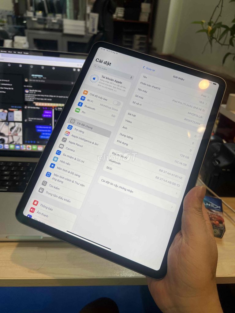 iPad Pro M1 128GB, BH 3 tháng, đẹp, pin 93. Mua bán Máy tính bảng tại Quận Cầu Giấy Hà Nội được đăng bởi Đỗ Kỷ hình 1