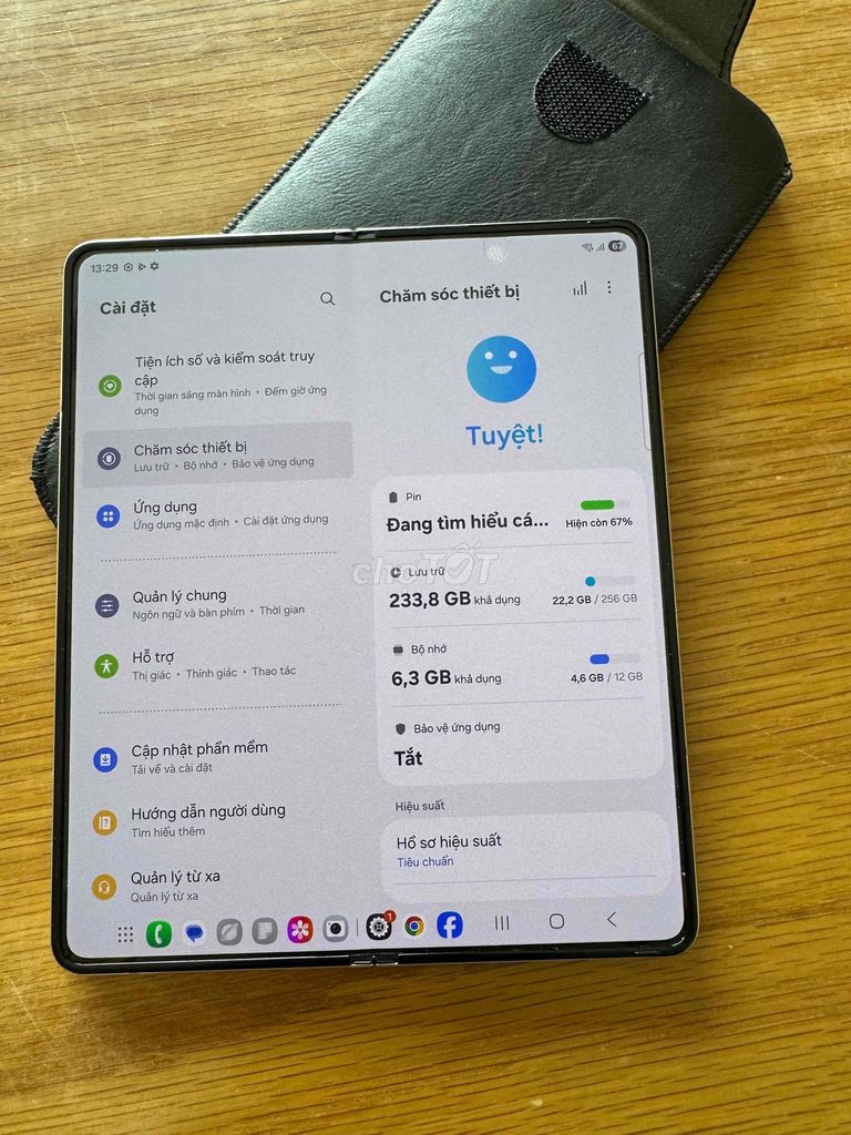 Samsung Z Fold 5 5G 256GB Trắng 99%. Mua bán Điện thoại tại Quận Ninh Kiều Cần Thơ được đăng bởi Khải mobile hình 1