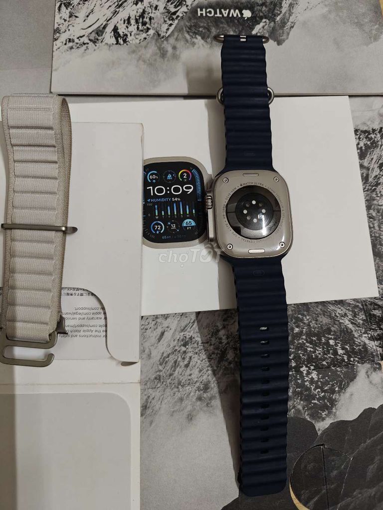 Apple watch ultra 2 fullbox zin 98% kèm 2 dây real