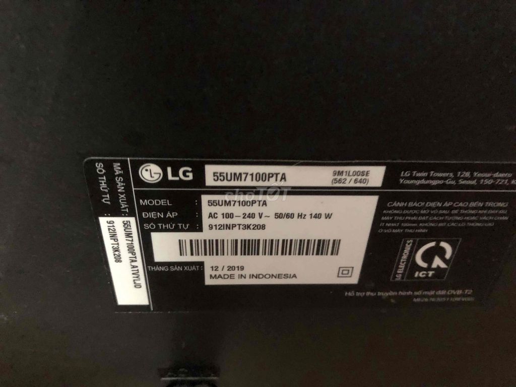 tivi lg 55 inh 4k. Mua bán Tivi, Âm thanh tại Huyện An Dương Hải Phòng được đăng bởi van long hình 1