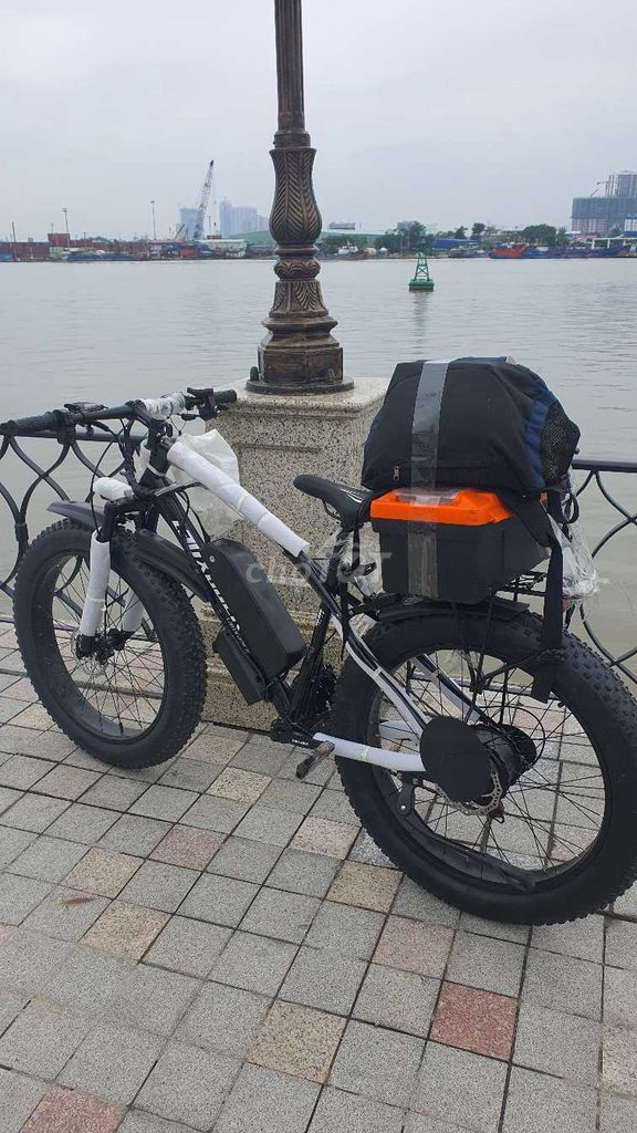 Xe đạp trợ lực điện Thép cacbon Đen trắng. Mua bán Xe điện tại Quận Ba Đình Hà Nội được đăng bởi Trung hình 4