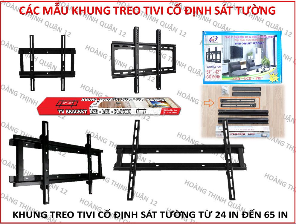 GIÁ TREO TV-KHUNG TREO TIVI CỐ ĐỊNH ÁP SÁT TƯỜNG. Mua bán Phụ kiện (Màn hình, Chuột...) tại Quận 12 Tp Hồ Chí Minh được đăng bởi PHÂN PHỐI LINH KIỆN ĐIỆN TỬ hình 1