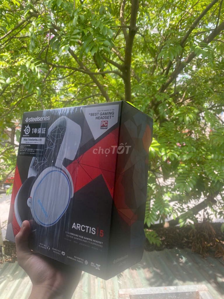 Tai Nghe Gaming SteelSeries Arctis 5 White Nhật. Mua bán Tivi, Âm thanh tại Quận Bắc Từ Liêm Hà Nội được đăng bởi Đức Đỗ hình 1