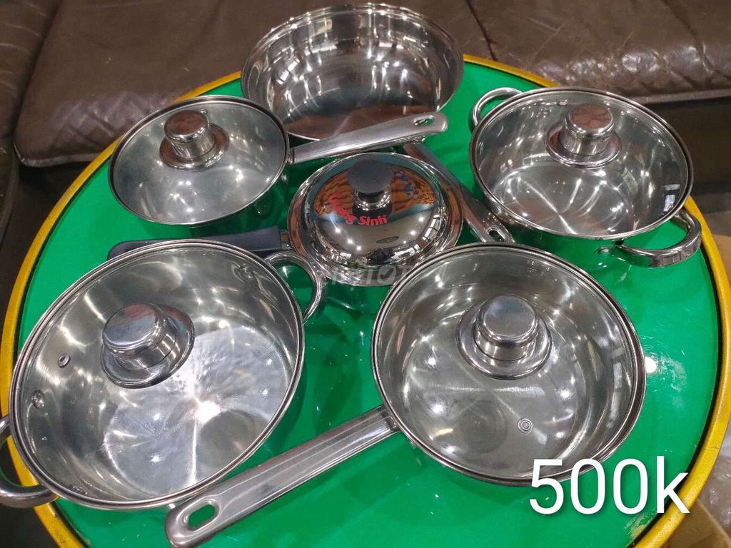 Bộ nồi Inox 304 Mới 100%. Mua bán Dụng cụ nhà bếp tại Thành phố Thủ Đức Tp Hồ Chí Minh được đăng bởi Thực Phẩm Tuấn Ngọc hình 1