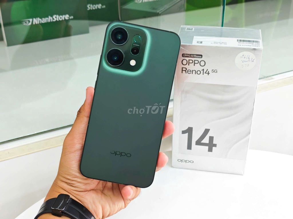 OPPO Reno14 5G 12/512GB Xanh Lá Nguyên Zin Đẹp 99%. Mua bán Điện thoại tại Quận Ninh Kiều Cần Thơ được đăng bởi Cầm đồ Nhanh hình 1