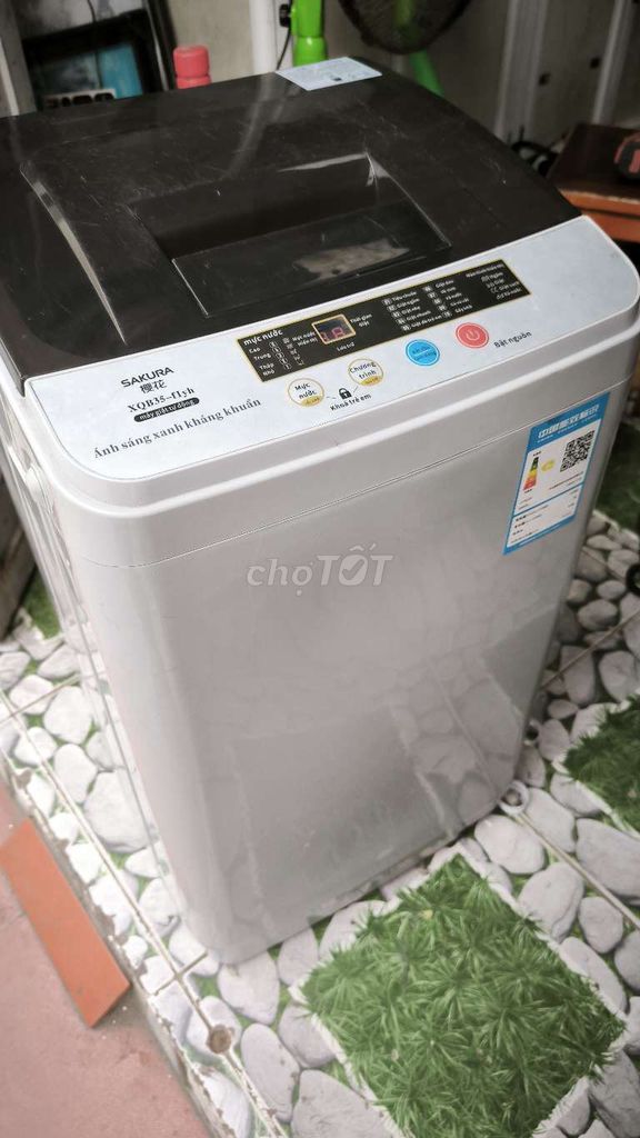 Máy giặt mini Sakura 4kg (giặt tự động). Mua bán Máy giặt tại Quận Kiến An Hải Phòng được đăng bởi VTV hình 1