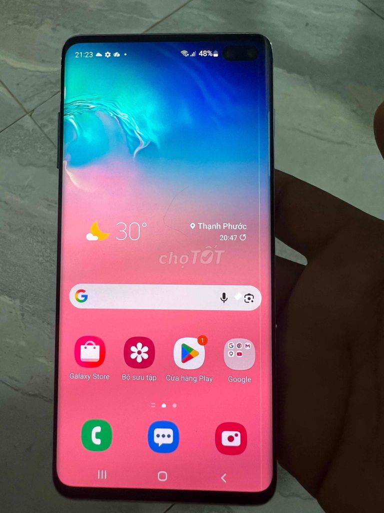 Samsung Galaxy S10+ 128GB Trắng. Mua bán Điện thoại tại Thành phố Dĩ An Bình Dương được đăng bởi shop máy củ zin uy tín hình 1