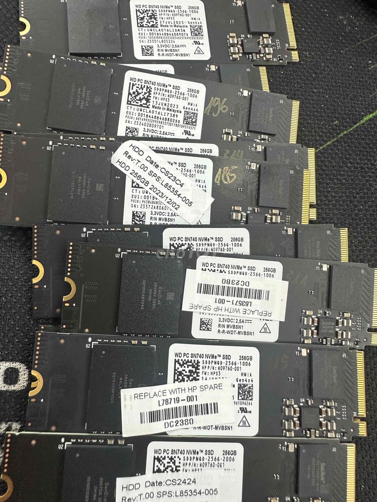 ssd nvme 256g wd sn740 like new