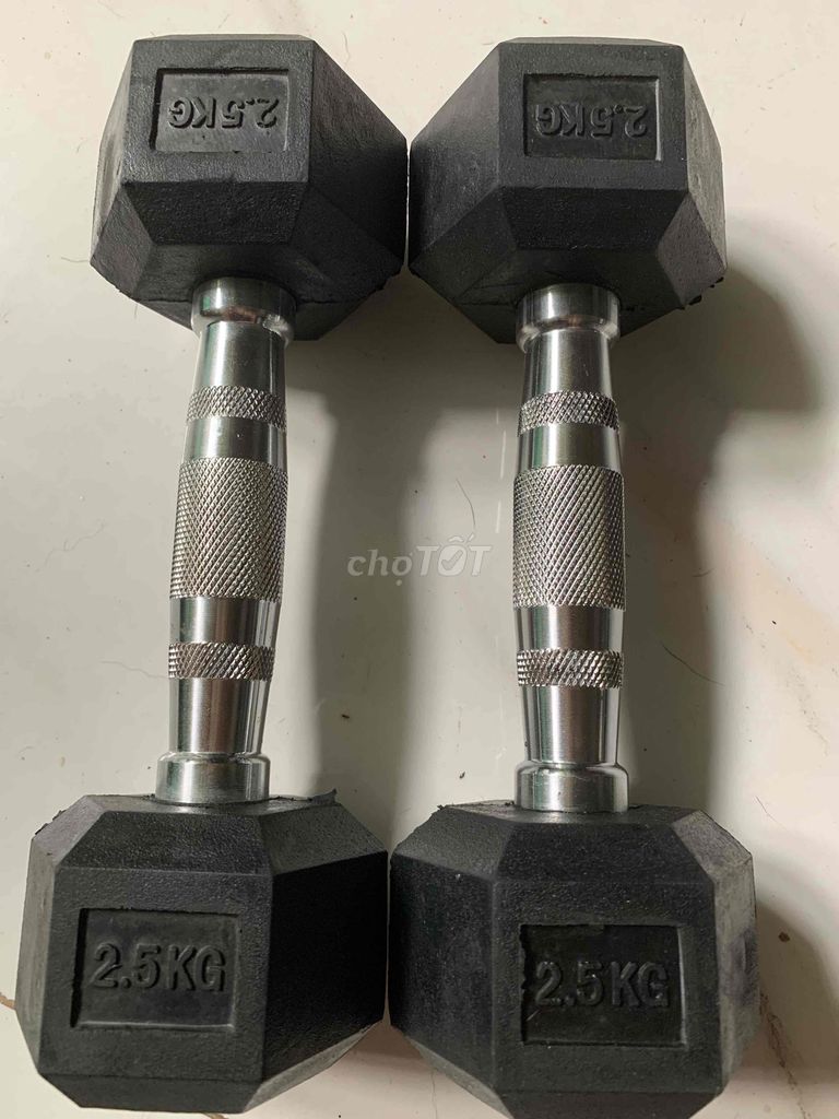 cần bán dumbell lục giác 2kg5 mới