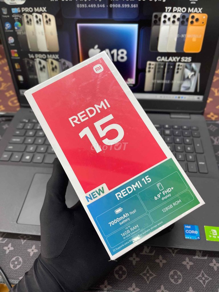 Xiaomi Redmi 15 128GB. MÁY NEW CHƯA SỬ DỤNG. Mua bán Điện thoại tại Thành phố Biên Hòa Đồng Nai được đăng bởi DT MOBILE BIÊN HOÀ hình 1