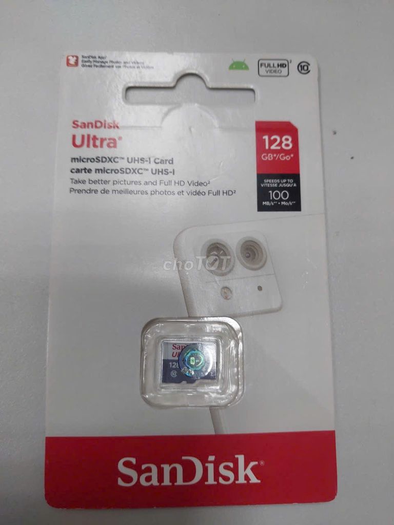 Thẻ nhớ MicroSD Sandisk Ultra 128GB. Mua bán Phụ kiện (Màn hình, Chuột...) tại Huyện Đông Hưng Thái Bình được đăng bởi Trần Duy An hình 1