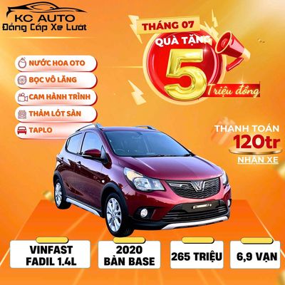 VinFast Fadil 2020 Base- Đi 6,8 vạn . Đỏ . 265tr