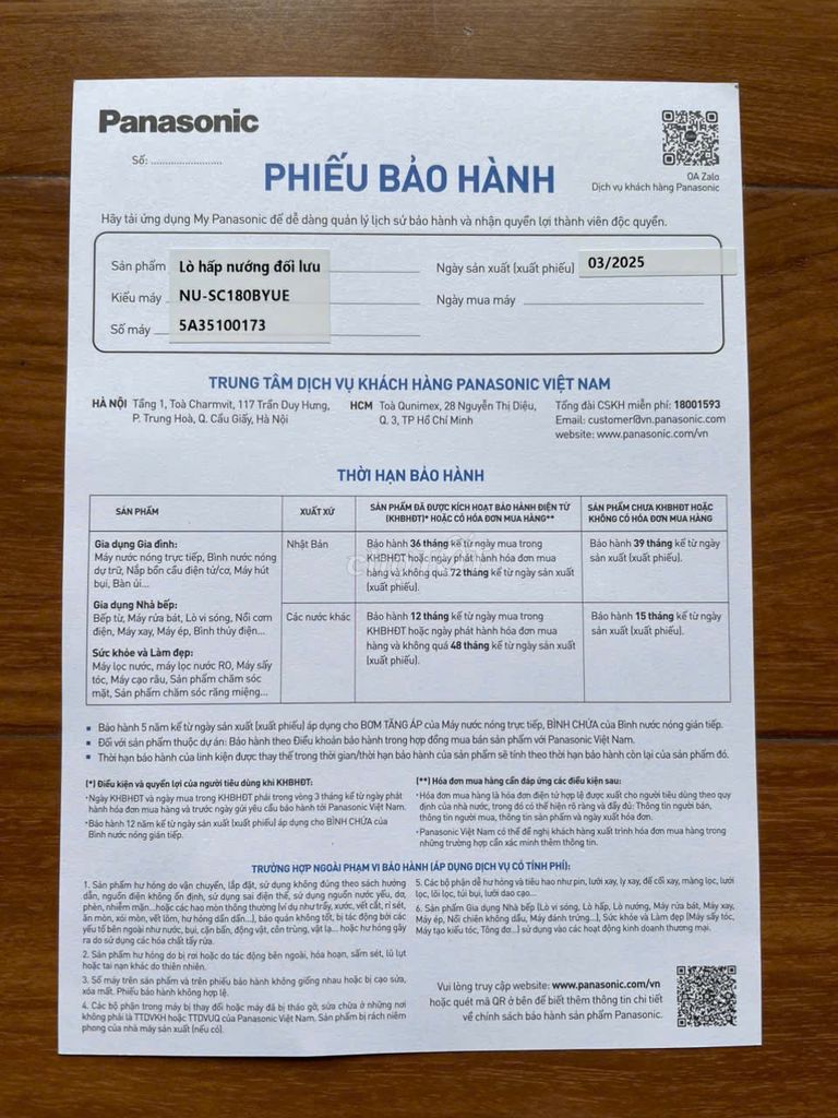 Lò chiên, hấp, nướng Panasonic NU-SC180BYUE 20 lít