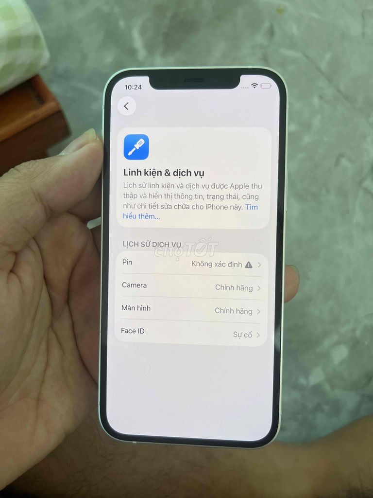 Apple iPhone 12 128GB Trắng đẹp pin 98 mất face. Mua bán Điện thoại tại Huyện Kim Sơn Ninh Bình được đăng bởi Keng  hình 1