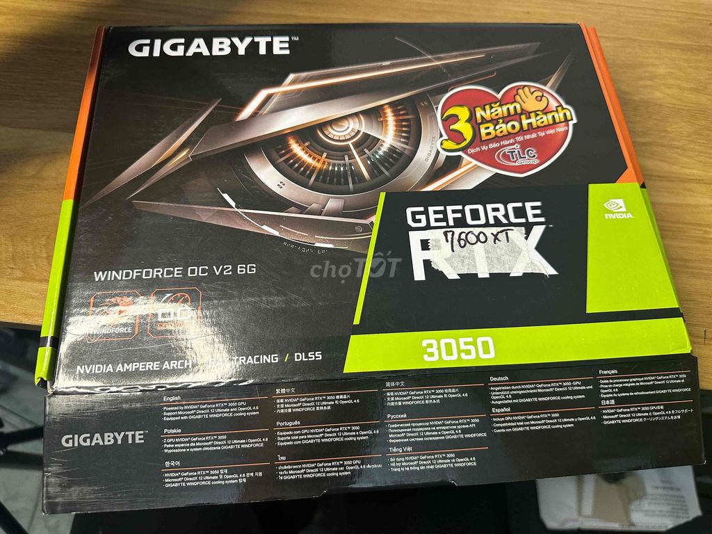Card đồ họa AMD RX 7600 8GB GDDR6 Đen. Mua bán Linh kiện (RAM, Card...) tại Quận Đống Đa Hà Nội được đăng bởi Tuan Anh Store24H hình 1
