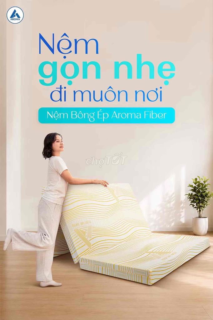 NỆM BÔNG ÉP AROMA FIBER. Mua bán Giường, chăn ga gối nệm tại Thành phố Long Xuyên An Giang được đăng bởi Nệm giá kho Mỹ Bình Long Xuyên  hình 1