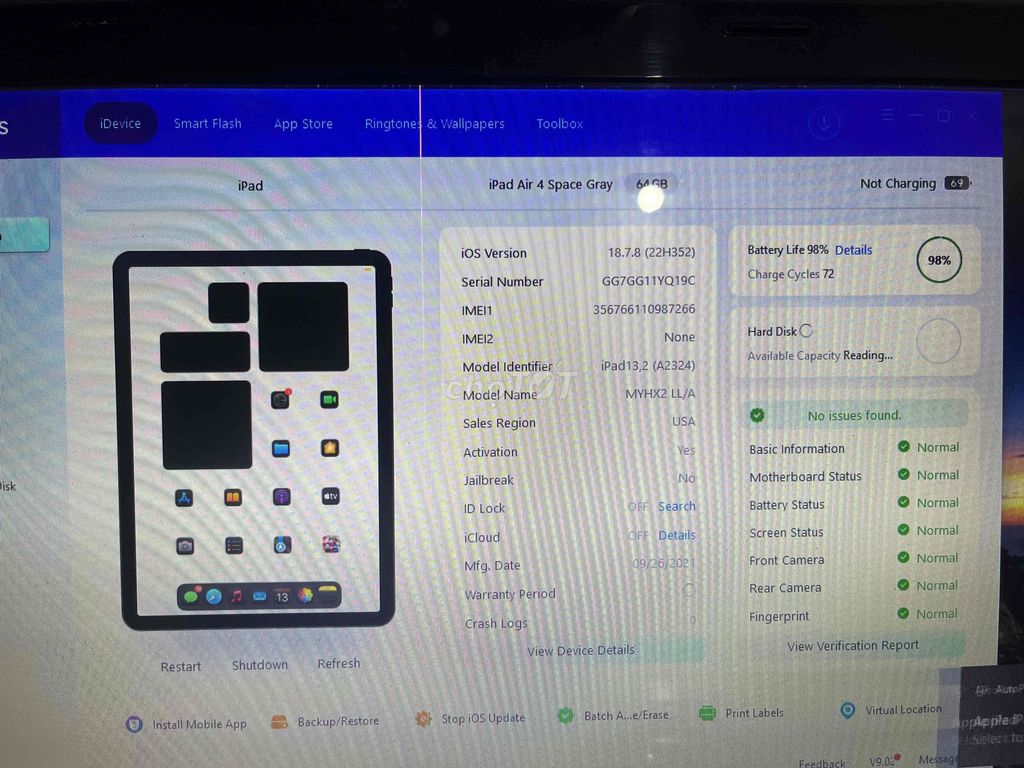 Apple iPad Air 4 11 inch 64GB Xám. Mua bán Máy tính bảng tại Huyện Lâm Thao Phú Thọ được đăng bởi hán hoàng hình 1