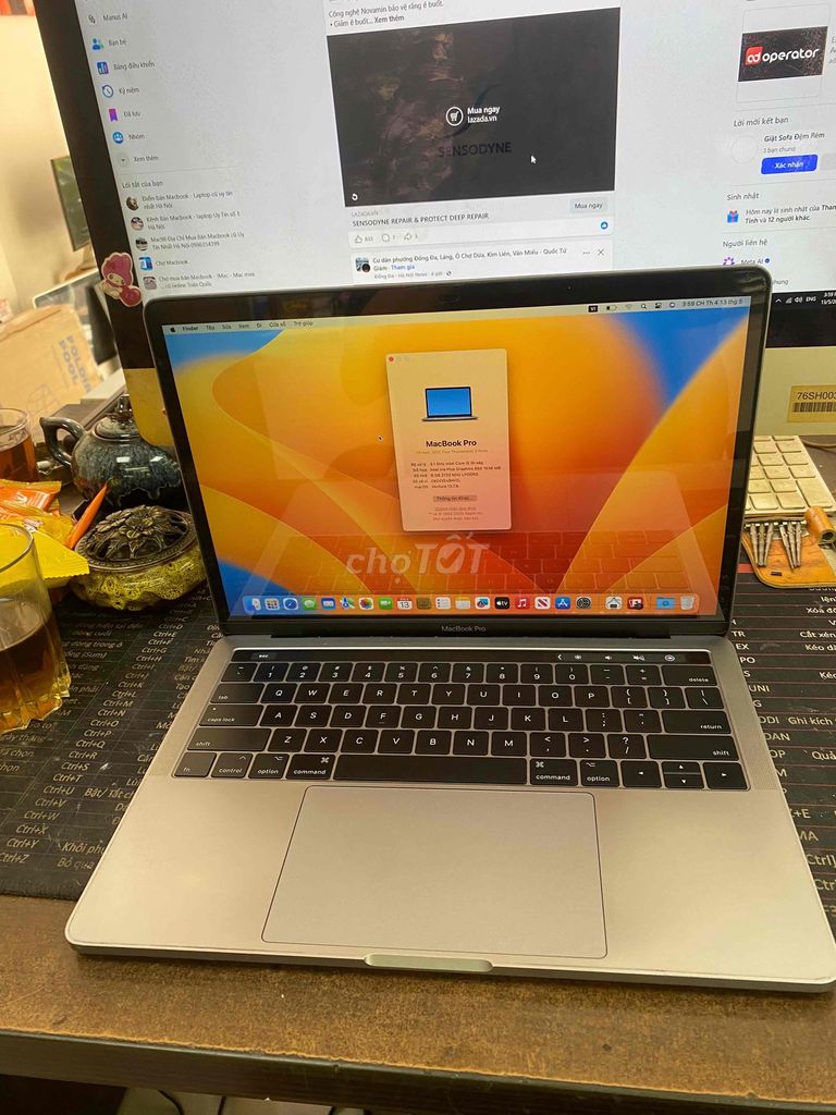 MacBook Pro 2017 tuckbar i5 8GB/256GB 13inh. Mua bán Laptop tại Quận Hoàng Mai Hà Nội được đăng bởi Mac98 hình 1