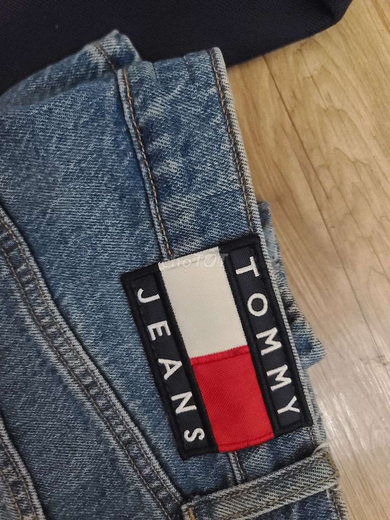 Bộ quần jean tommy và áo polo tommy