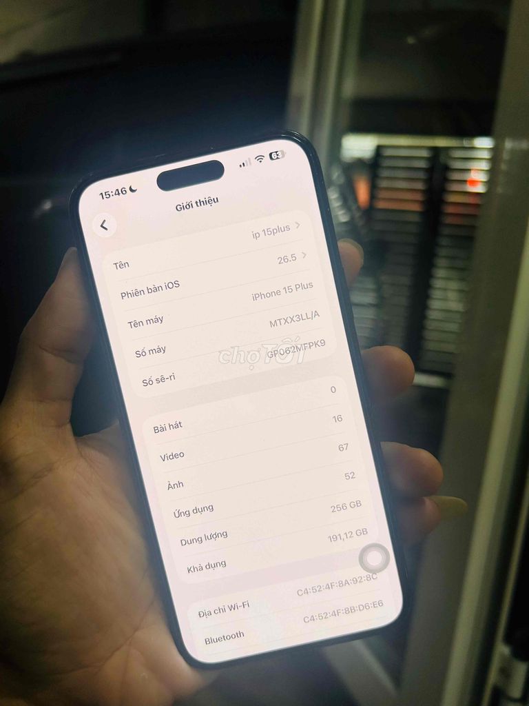 ip 15plus 256g zin pin 90%. Mua bán Điện thoại tại Thành phố Vũng Tàu Bà Rịa - Vũng Tàu được đăng bởi Thanh Thắng hình 1