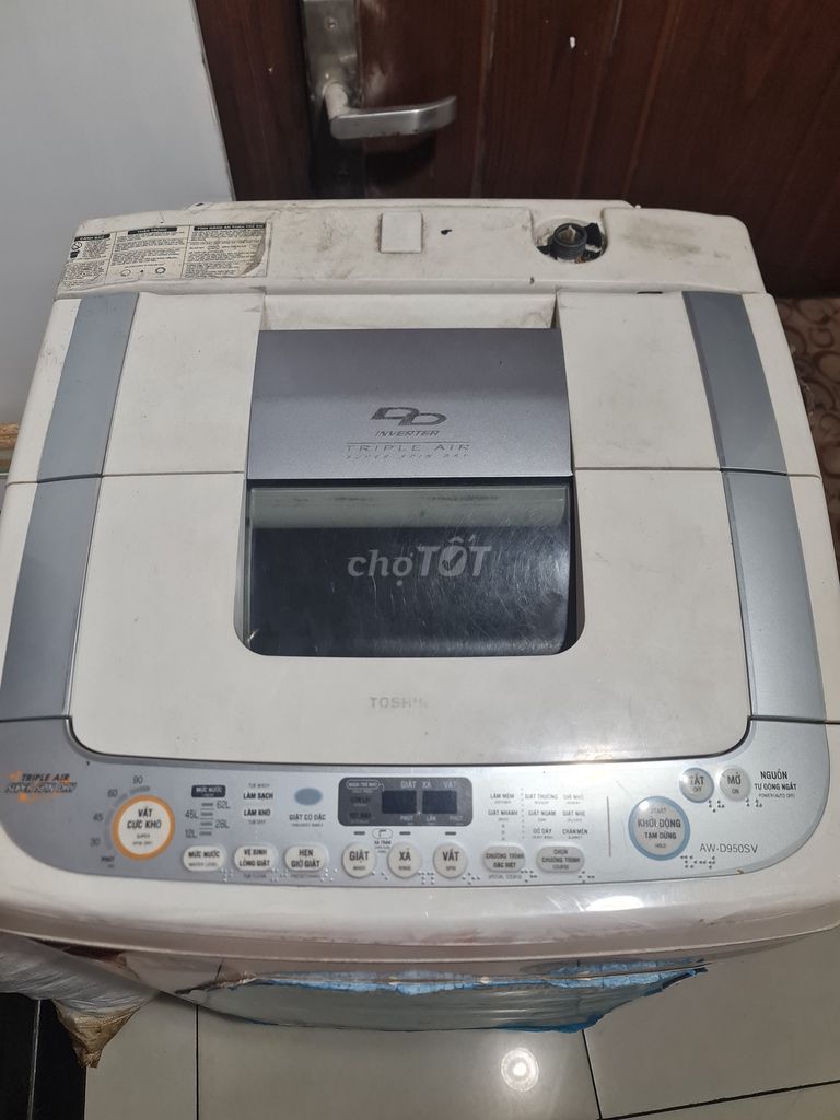 Máy giặt Toshiba 9kg Trắng Đã sử dụng. Mua bán Máy giặt tại Quận 10 Tp Hồ Chí Minh được đăng bởi Dũng Trần Tiến hình 1
