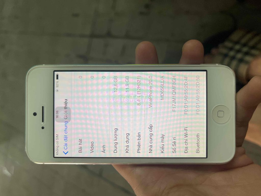 Iphone 5 sưu tầm IOS 8.4 siêu mượt