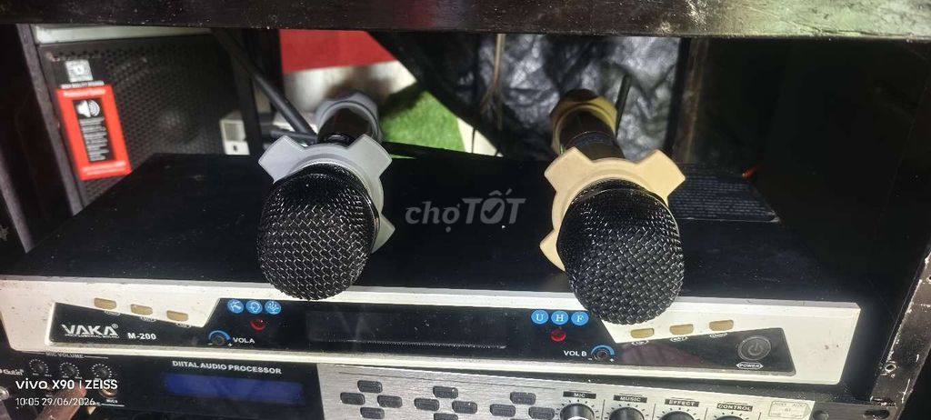 Micro không dây VAKA M-200 Đen, Trắng. Mua bán Tivi, Âm thanh tại Huyện Phụng Hiệp Hậu Giang được đăng bởi Lộc Thuận Phát hình 1
