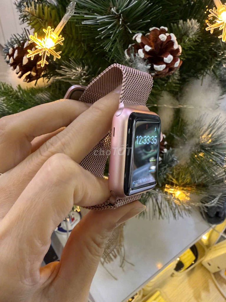 Apple Watch S1 Hồng Đã sử dụng. Mua bán Thiết bị đeo thông minh tại Quận 5 Tp Hồ Chí Minh được đăng bởi Anh Nguyen hình 1