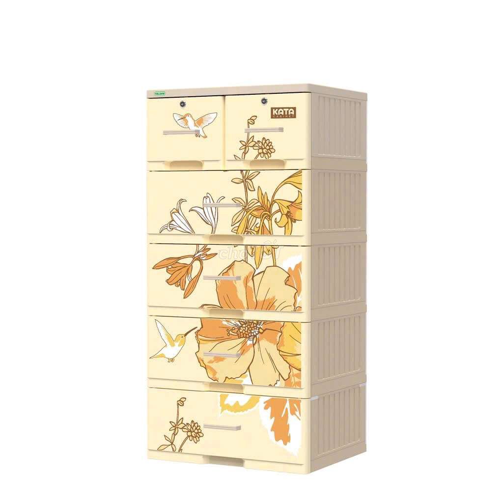 Tủ nhựa kata Duy Tân 5 tầng 6 ngăn