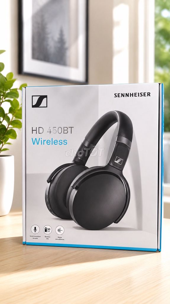 Tai nghe Sennheiser HD 450BT Đen. Mua bán Tivi, Âm thanh tại Quận Tân Bình Tp Hồ Chí Minh được đăng bởi TẤN THỌ TÔ hình 1