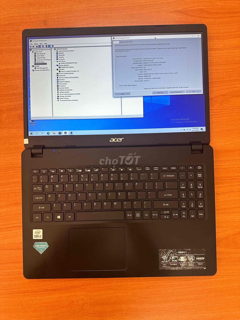 acer a315 i3 -1005g1 zin keng 98%. Mua bán Laptop tại Quận Gò Vấp Tp Hồ Chí Minh được đăng bởi Duy Anh hình 6