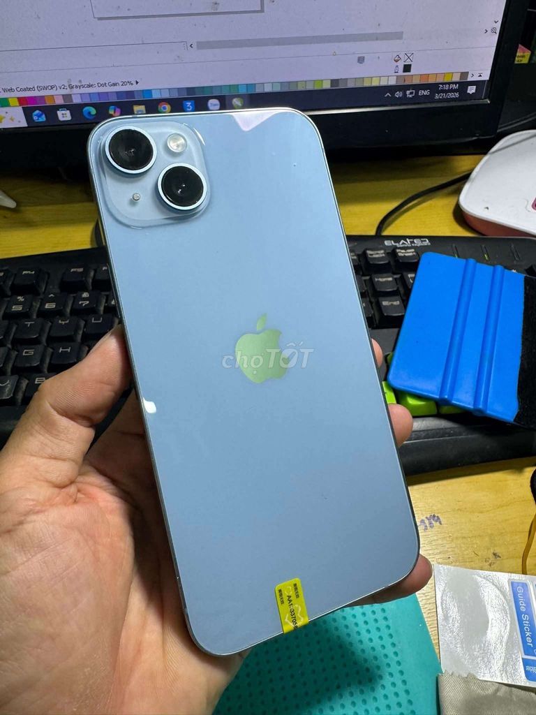 Apple iPhone 14 Plus 128GB Xanh. Mua bán Điện thoại tại Huyện Tây Sơn Bình Định được đăng bởi Tây Sơn  hình 1