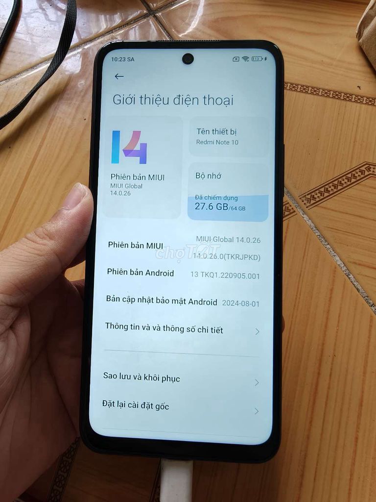 Xiaomi Redmi Note 10 4GB/64GB Đen. Mua bán Điện thoại tại Huyện Cao Lãnh Đồng Tháp được đăng bởi Khang hình 1