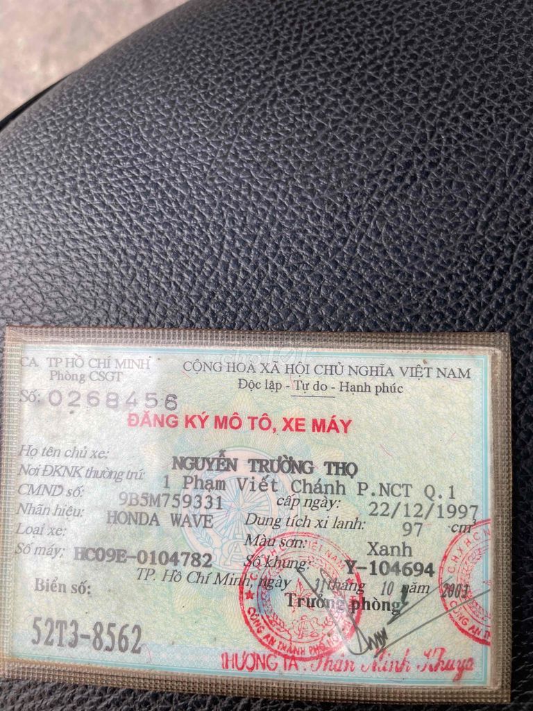 Honda Wave Anpha 2001 Đỏ. Mua bán Xe máy tại Quận 5 Tp Hồ Chí Minh được đăng bởi Khánh hình 7