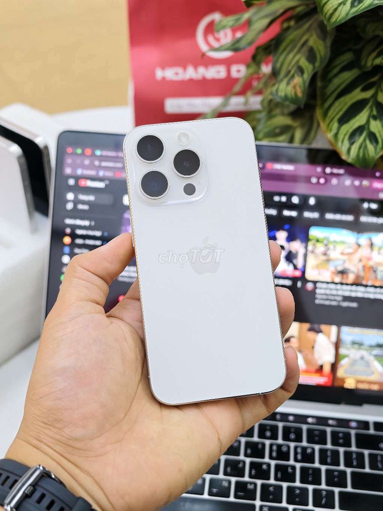 🍎IPHONE 15PRO 256GB TRẮNG HÌNH THỨC 98,5% P89👇. Mua bán Điện thoại tại Quận Hải An Hải Phòng được đăng bởi 98 Ngô Gia Tự Hoàng Dũng Mobile Ngã 3 Văn Cao hình 1