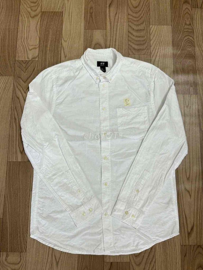 Áo sơ mi nam H&M  L Trắng. Mua bán Quần áo tại Huyện Phú Tân An Giang được đăng bởi Quoc Anh Ntv hình 1