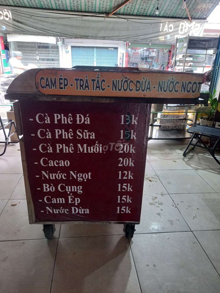 Xe cà phê Gỗ Nâu Kinh doanh Dễ di chuyển. Mua bán Đồ chuyên dụng, Giống nuôi trồng tại Huyện Bình Chánh Tp Hồ Chí Minh được đăng bởi Jamy hình 1