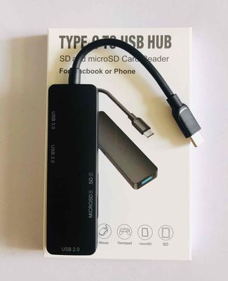 Hub chuyển đổi Type C 5 trong 1 USB 3.0 SF/TF