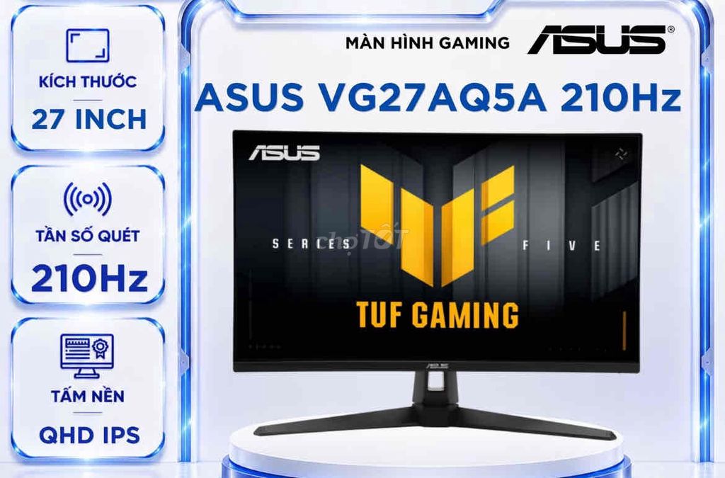 ASUS VG27AQ5A 27 inch 2K 210Hz QHD IPS Mới. Mua bán Phụ kiện (Màn hình, Chuột...) tại Quận Sơn Trà Đà Nẵng được đăng bởi Chuyên bán hàng săn Shopee hình 1
