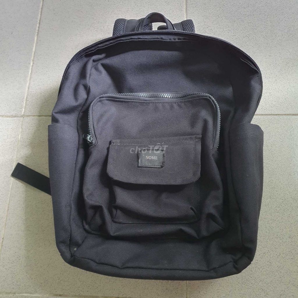 Balo Nome màu đen, mini backpack laptop 14 15inch