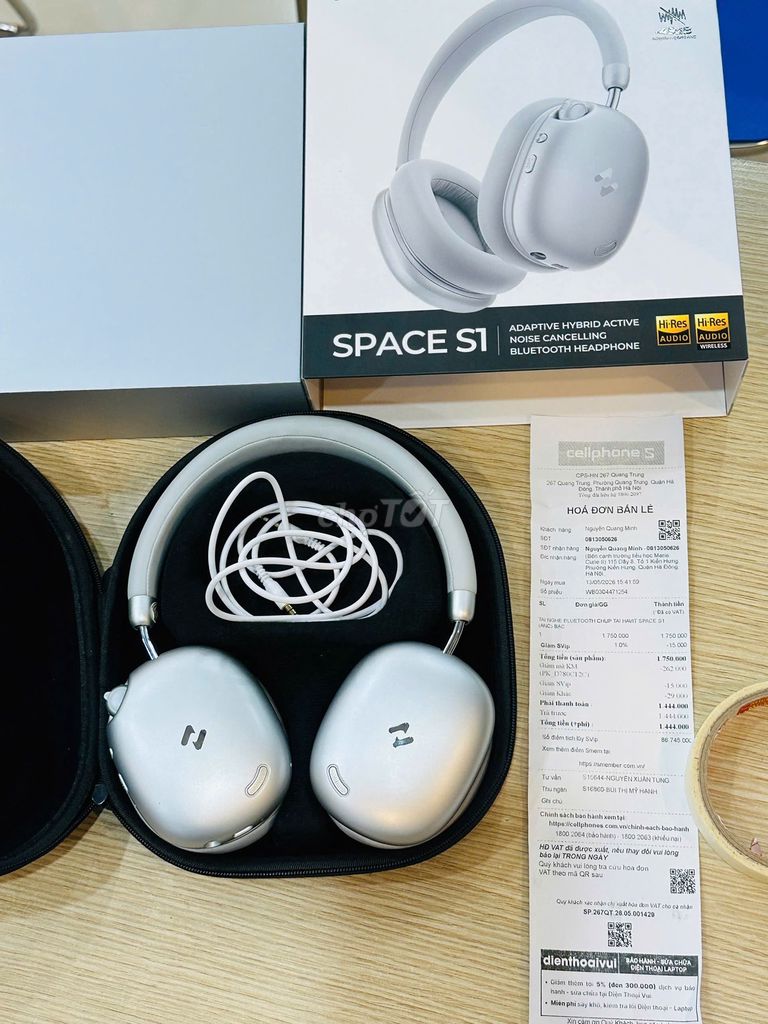 Tai nghe Havit Space S1 Bluetooth Bạc. Mua bán Tivi, Âm thanh tại Quận Đống Đa Hà Nội được đăng bởi Thế Hoàng hình 1
